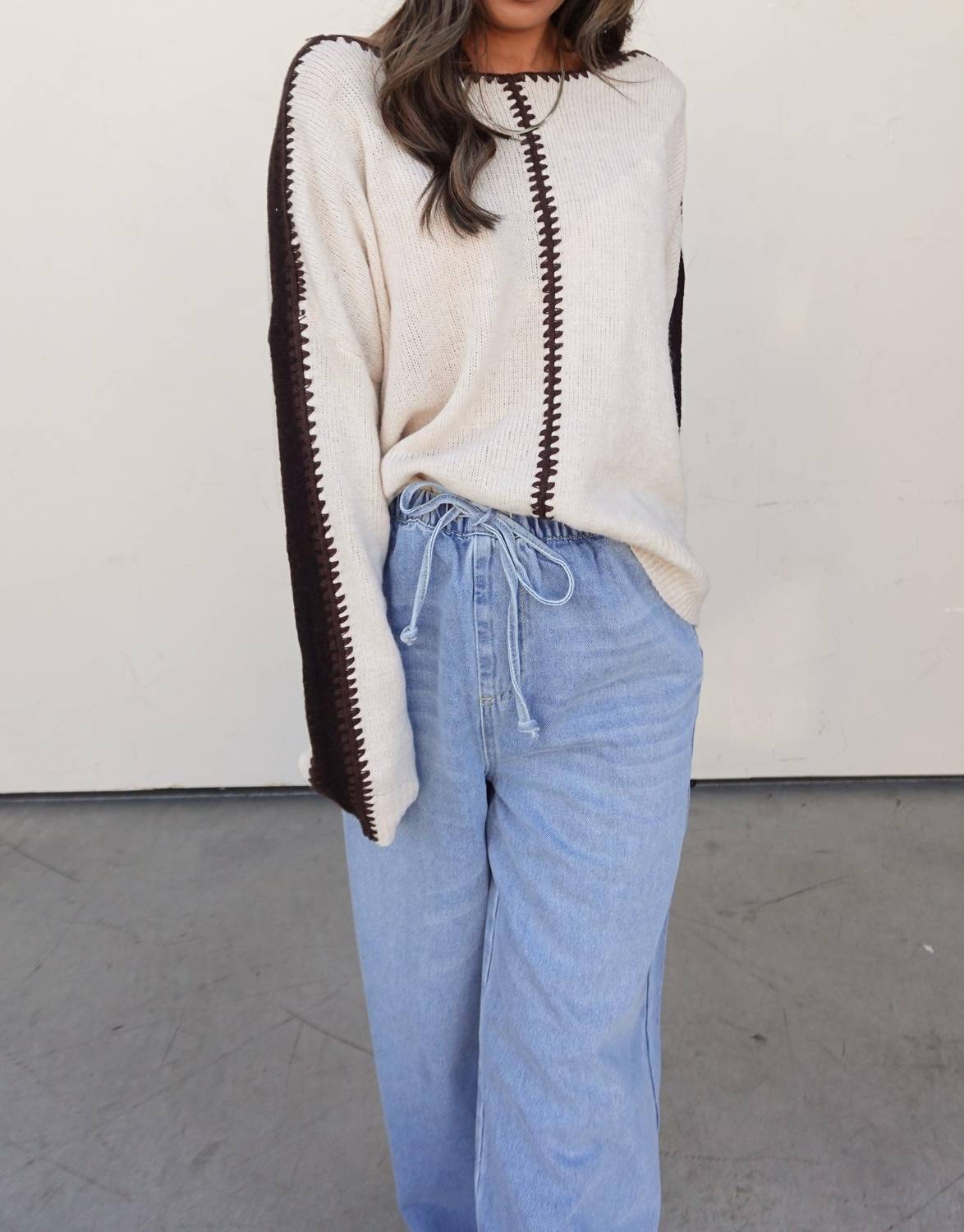 Wishlist - Drawstring Wide Leg Denim Pant