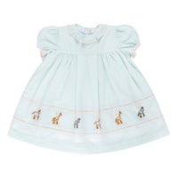 CHRISTIAN ELIZABETH GIRLS' CAROUSEL DRESS in light mint green - kids' dress