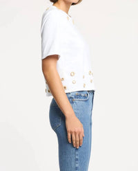 Cinq A Sept - Crochet Mirrors Bessy Tee