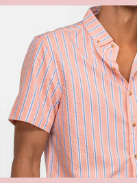 Southern Shirt Company - Men's Seersucker Short Sleeve Baja Shirt