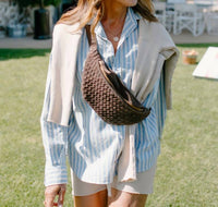 Kjc - Haydn Woven Suede Crossbody Bag