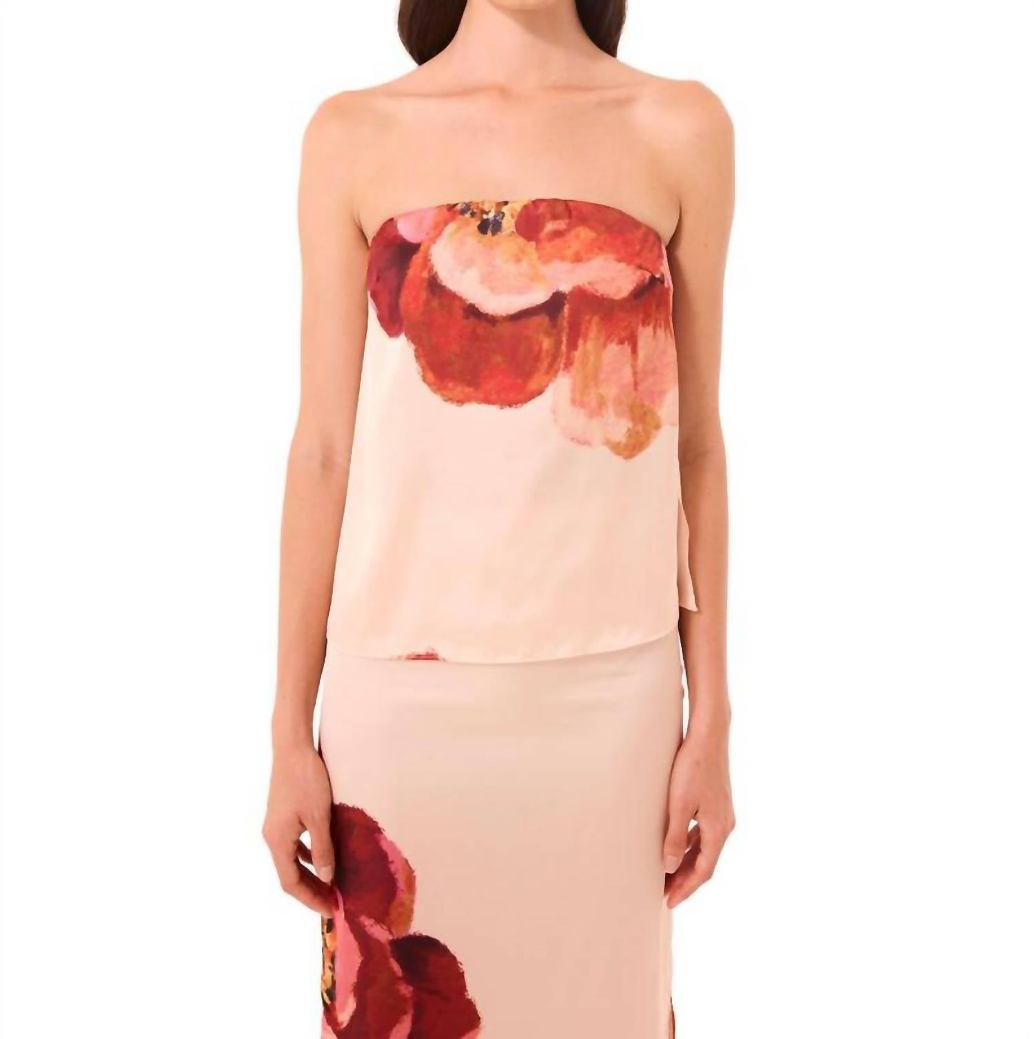 Misa Los Angeles Lyka Top in peony love - women's blouse - alternate view