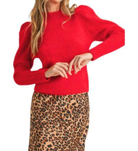 &Merci - Puff Sleeve Mohair Sweater