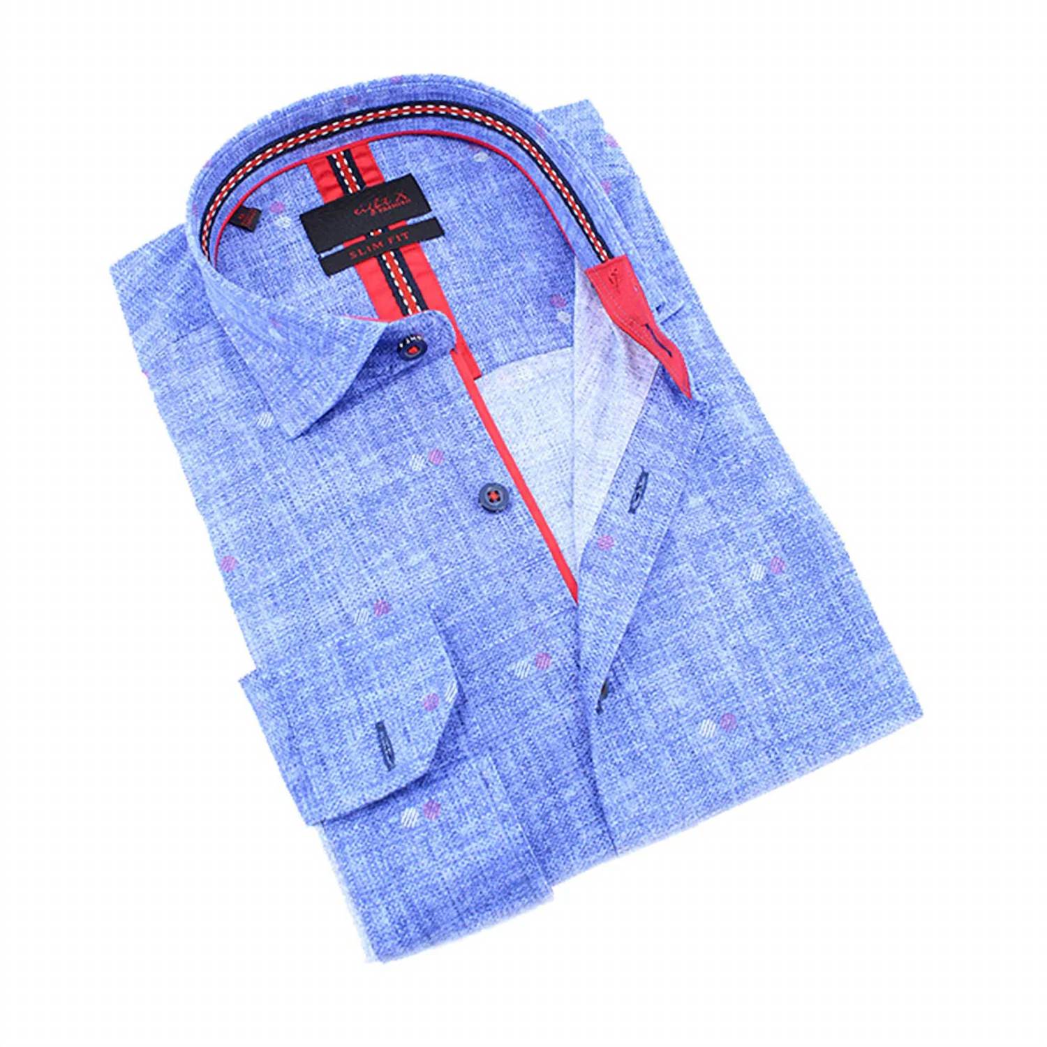Eight X - Two Colors Dots Button Down Shirt