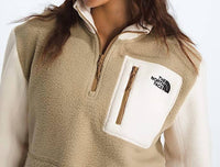THE NORTH FACE Yumiori Quarter Zip Jacket in khaki stone white dune utility brown - women's top - view 4