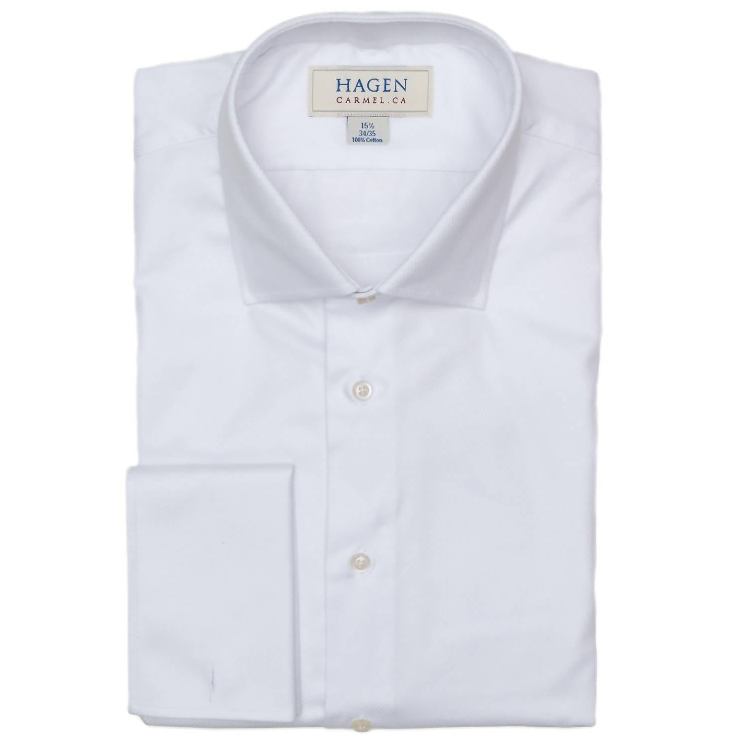 Hagen Carmel - Men’s Dobby French Cuff Dress Shirt