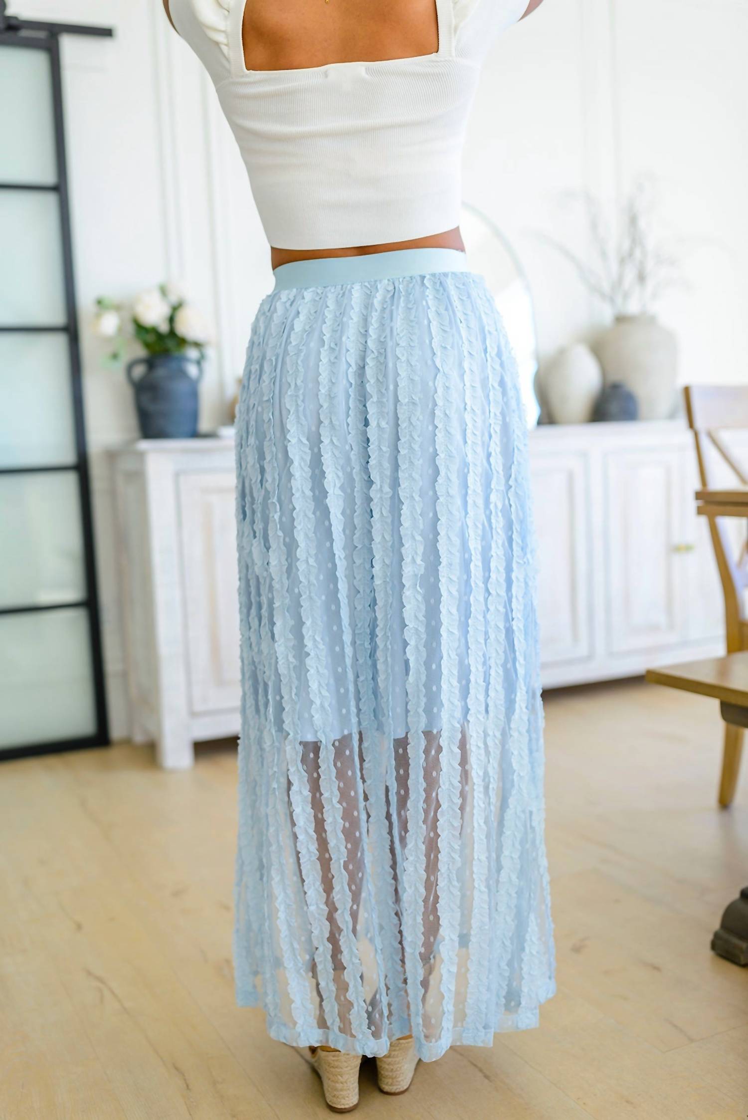 143 Story - Cascading Ruffles A-Line Skirt