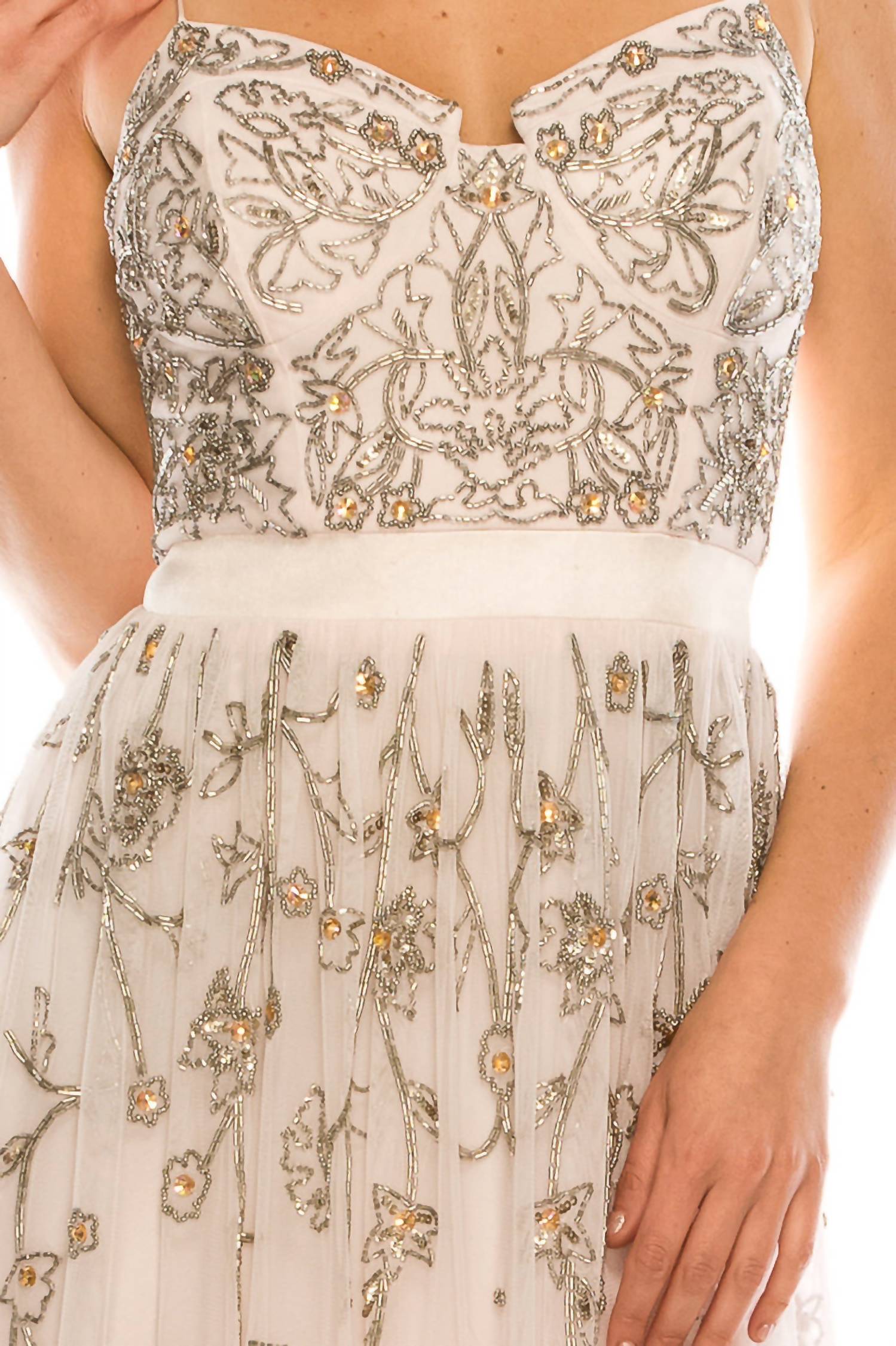 Aidan Mattox - Sleeveless Embellished Evening Dress