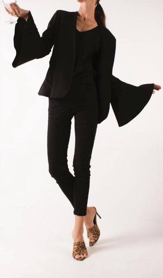 Gigi Moda - Belle Bell Sleeve Open Blazer