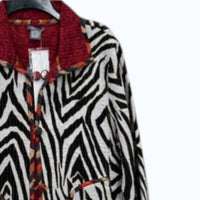 ANU by Natural Women's Reversible Jacket in safari burgundy - women's jacket - detail view