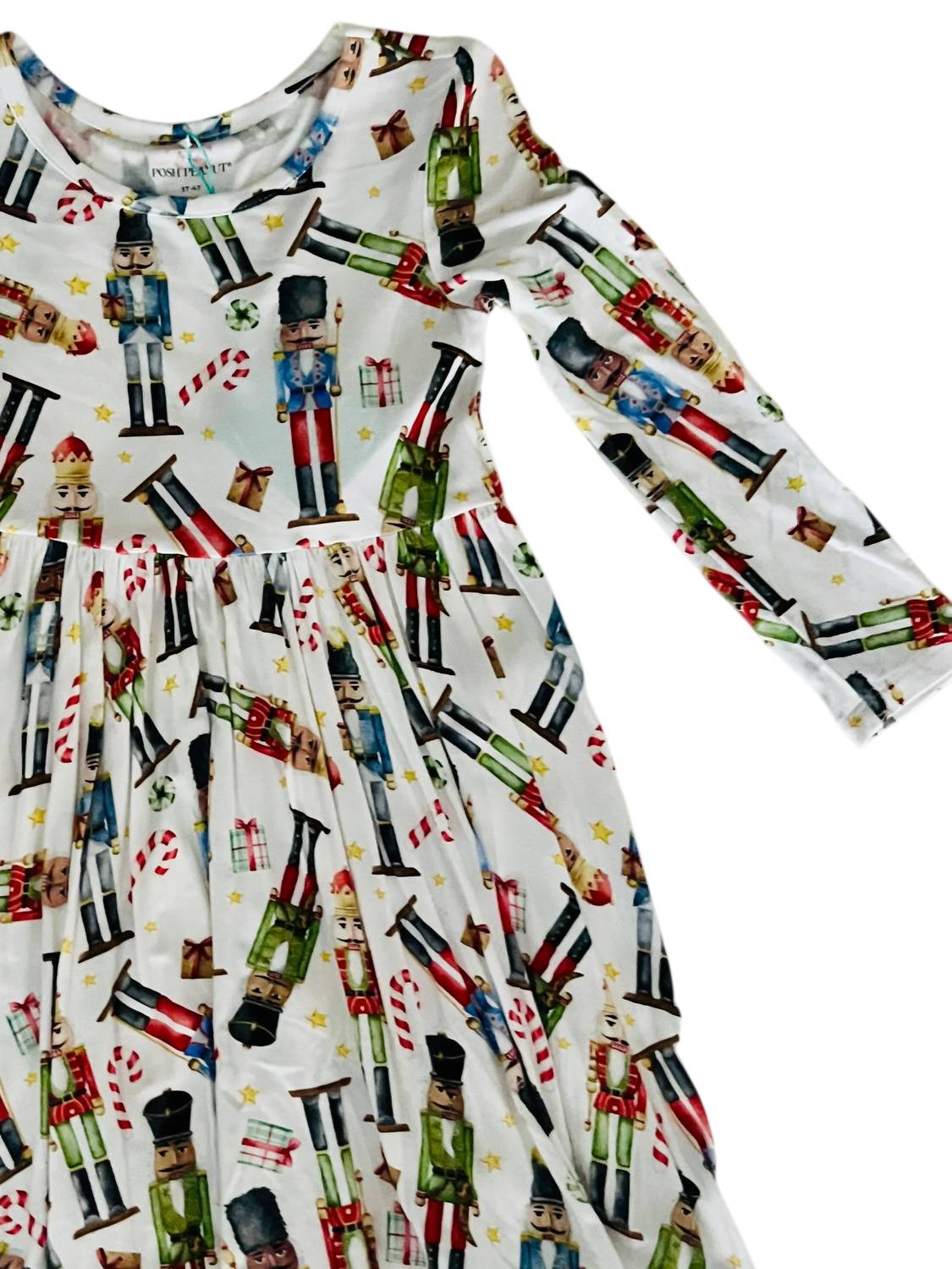 Posh Peanut - Toddler Girls Nutcracker Swing Christmas Holiday Dress