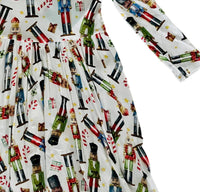 Posh Peanut - Toddler Girls Nutcracker Swing Christmas Holiday Dress