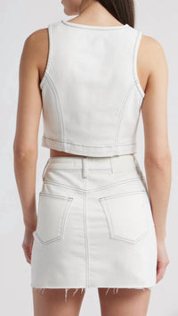 Hidden - Peyton Cropped Fitted Vest