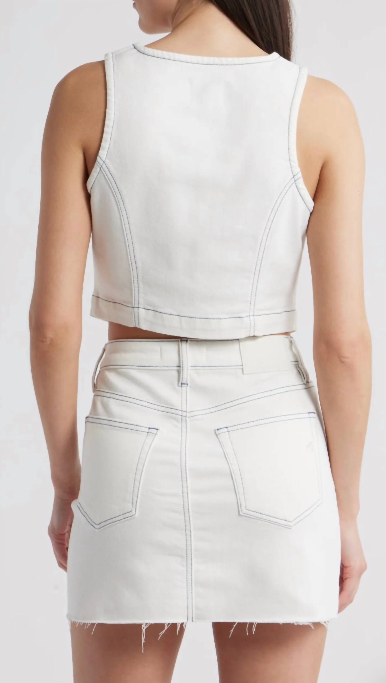 Hidden - Peyton Cropped Fitted Vest