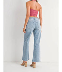 Just Black Denim - The High Rise Full Length Straight Jean