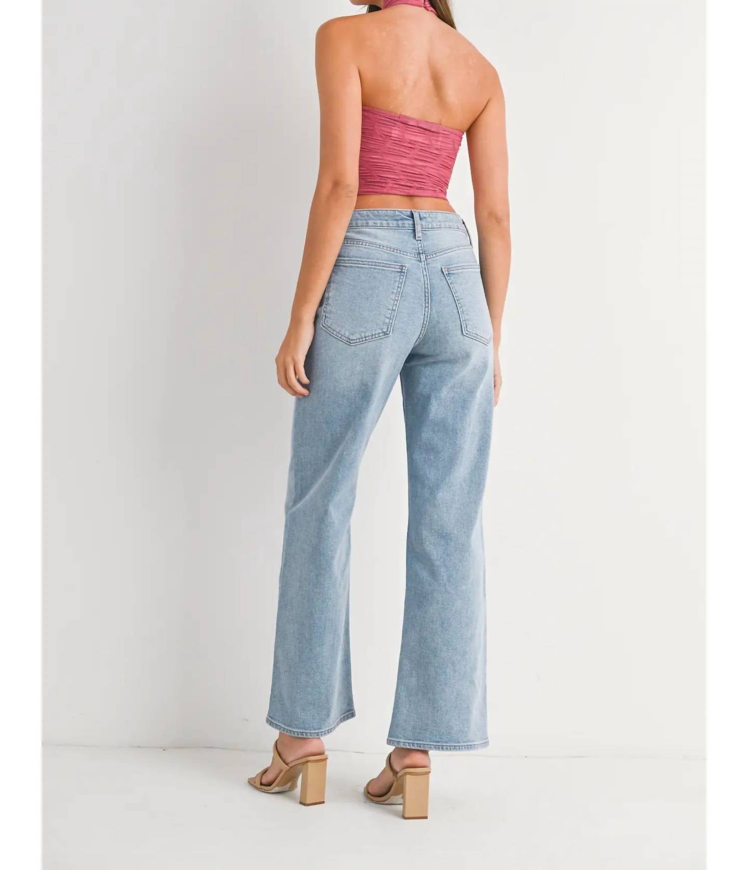 Just Black Denim - The High Rise Full Length Straight Jean