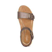 Aetrex - Women's Lexa Quarter Strap Wedge Sandals