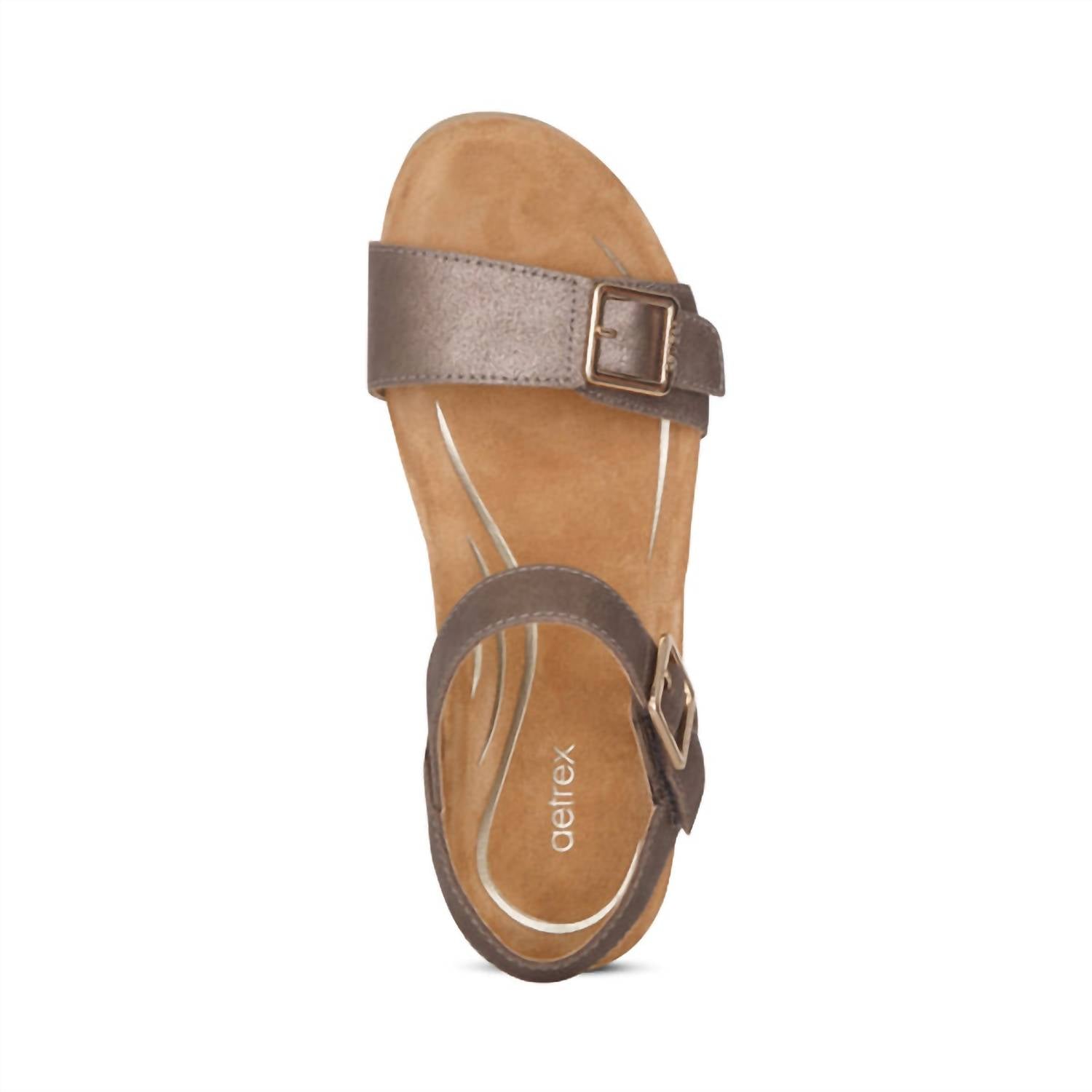 Aetrex - Women's Lexa Quarter Strap Wedge Sandals