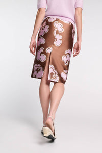 DOROTHEE SCHUMACHER Floral Statement Midi Skirt in caramello rose - women's skirt - alternate view