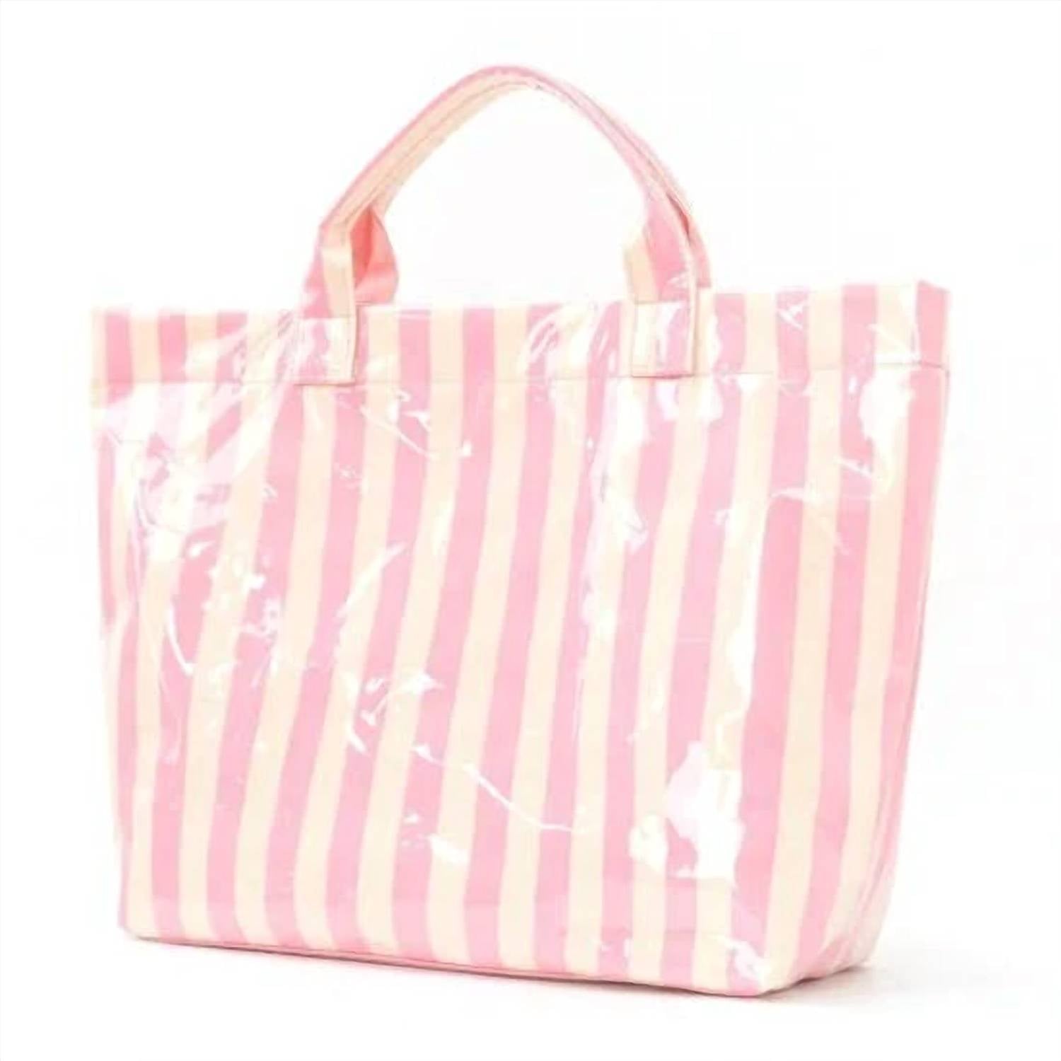 Josslyn By Wall To Wall - Women's Striped Vinyl Tote Bag