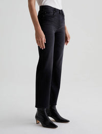 AG Jeans Women's Brinley Mid-rise Straight Leg Jeans in glascow - women's jeans - detail view
