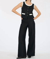 Weill - Two Toned Linen Top