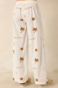 Vintage Havana - Sun & Sand Flowy Pants