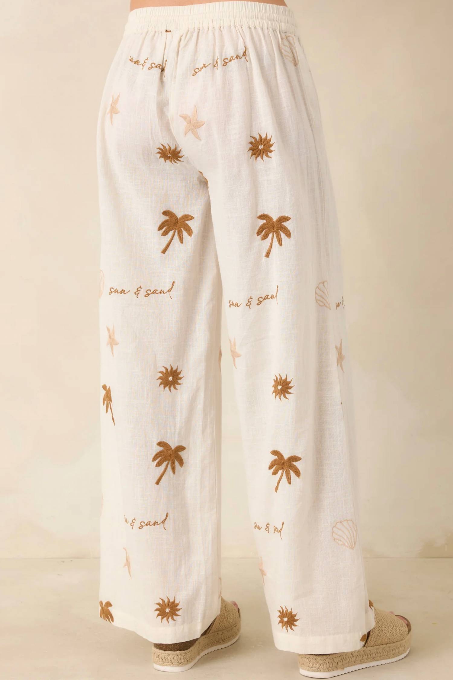 Vintage Havana - Sun & Sand Flowy Pants