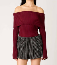 Nia - Saffron Ribbed Sweater