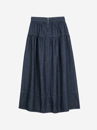Bobo Choses - Evase Pinstripe Soft Denim Skirt