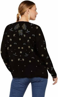 Johnny Was - Stripe Garden Floral Embroidered Blouse