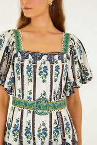 Farm Rio - Manoela Short Sleeve Belt Mini Dress