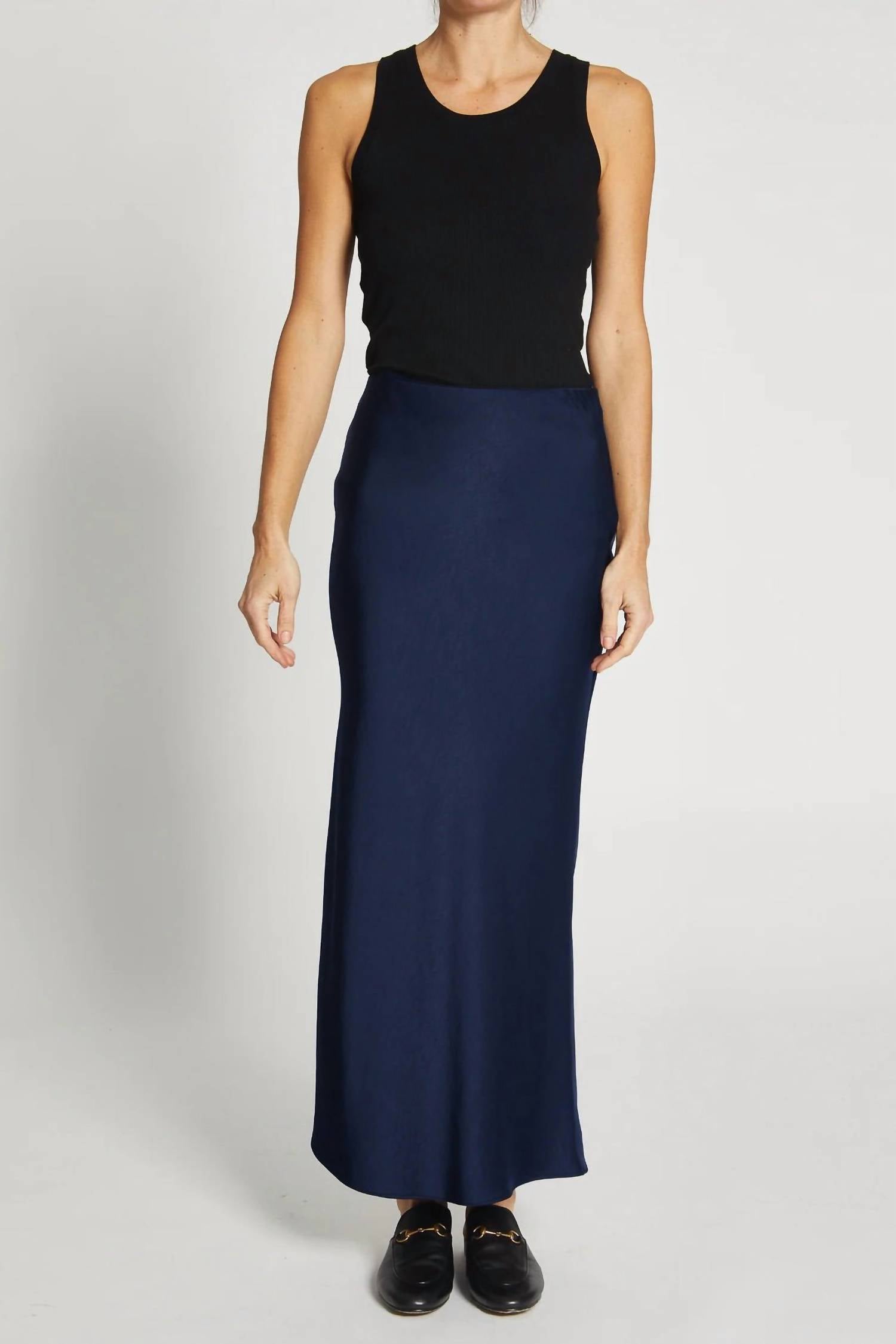 Saint Art - Talia Charmeuse Maxi Skirt