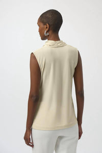 Joseph Ribkoff - Recycled Satin & Silky Knit Wrap Top