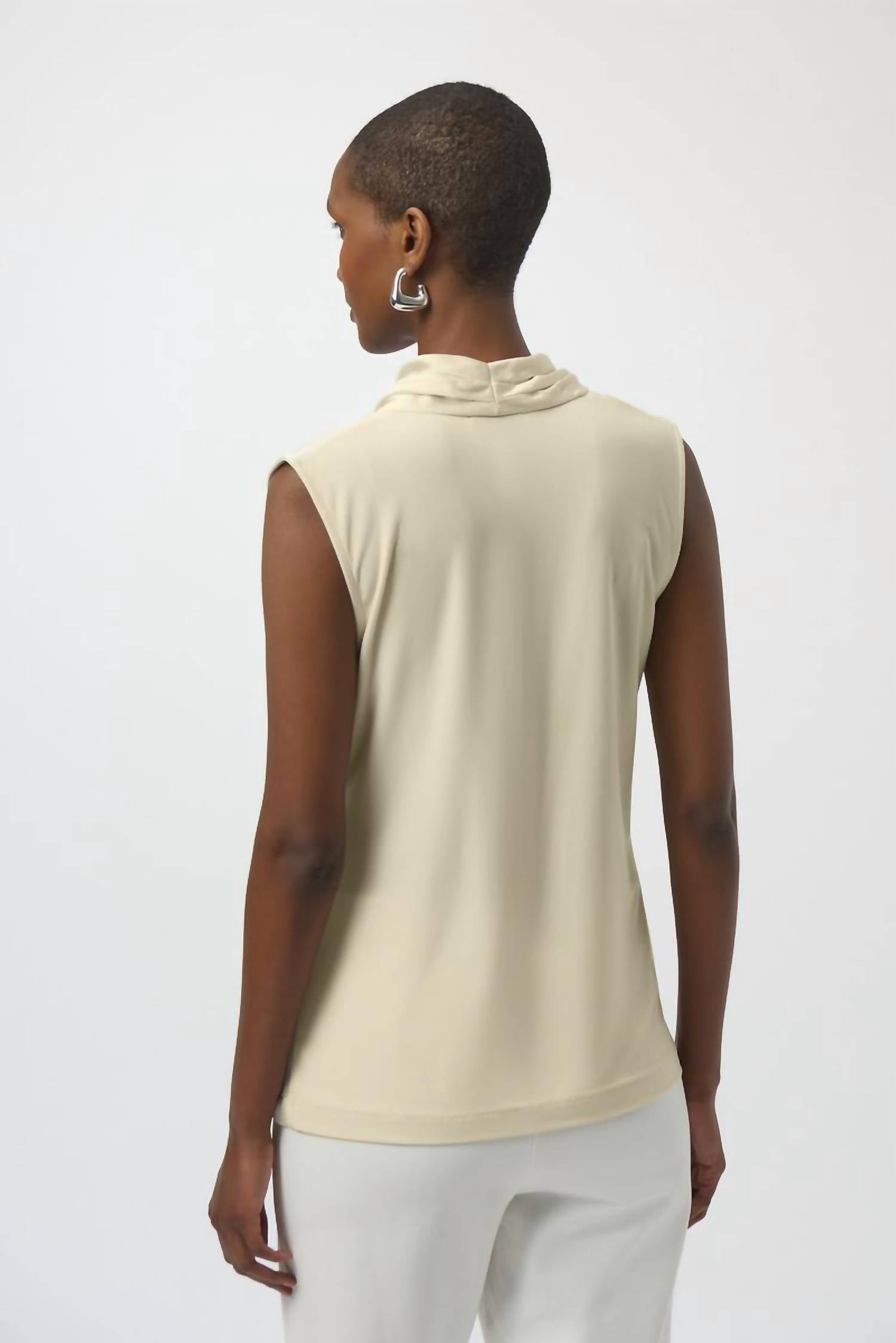 Joseph Ribkoff - Recycled Satin & Silky Knit Wrap Top