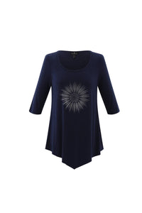 Marble - Women's Asymmetrical Tunic Top