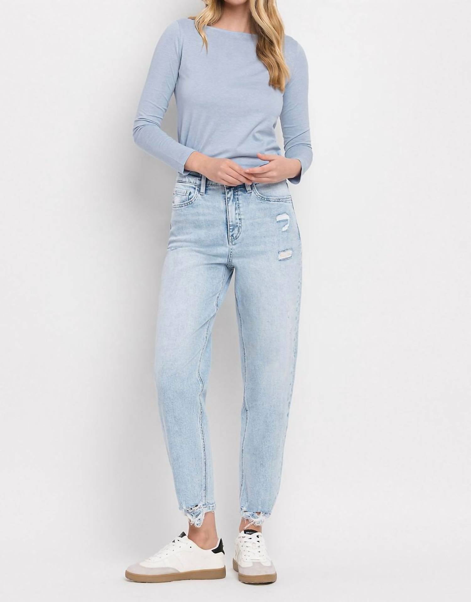 Flying Monkey - Super High Rise Barrel Leg Jeans