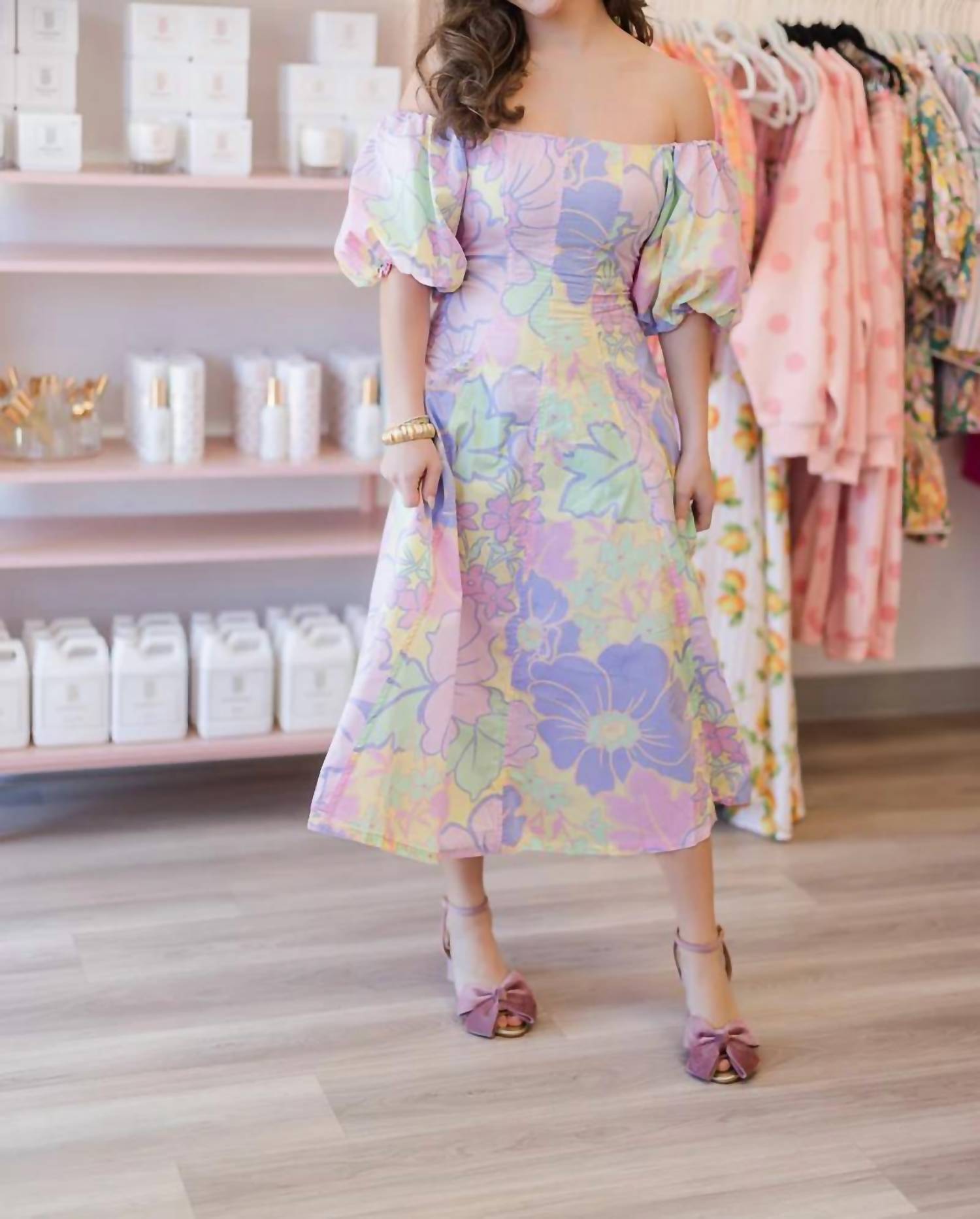 Karlie - Off Shoulder Maxi Dress