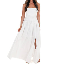 Baby Pink - Fresh Take Ruched Maxi Dress