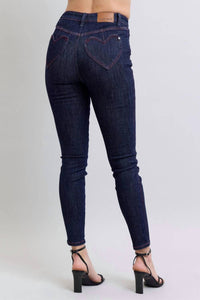 Judy Blue - High Waist Heart Shaped Pocket Skinny Jean