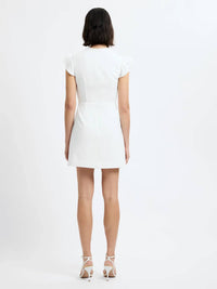 French Connection - Whisper Square Neck Flutter Sleeve Dress