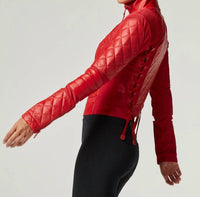 Blanc Noir - Classic Leather Mesh Moto Jacket