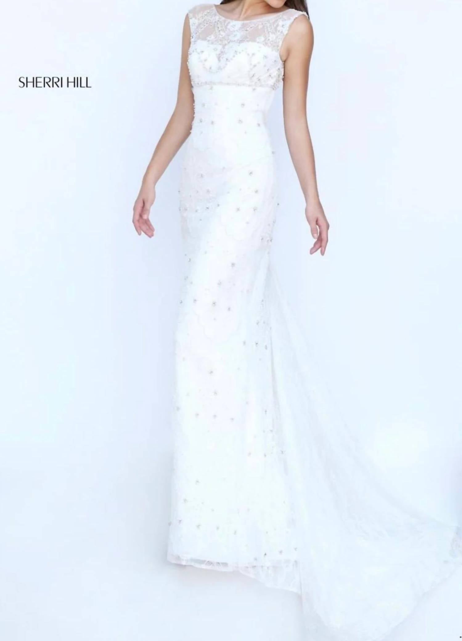 Sherri Hill - Lace Mermaid Bridal Gown