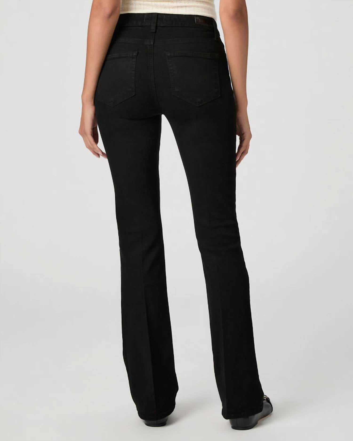 Paige - High Rise Manhattan Boot Cut Jeans