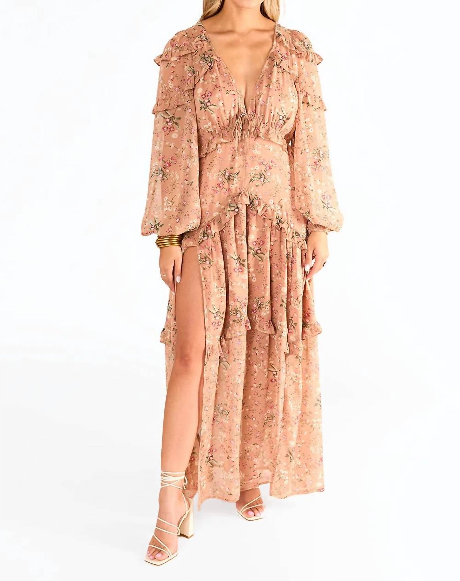 Buddylove - Pia Long Sleeve Maxi Dress