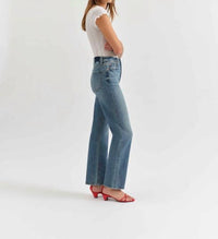 DAZE Sundaze High Rise Vintage Straight Jeans in brooklyn - women's jeans - alternate view