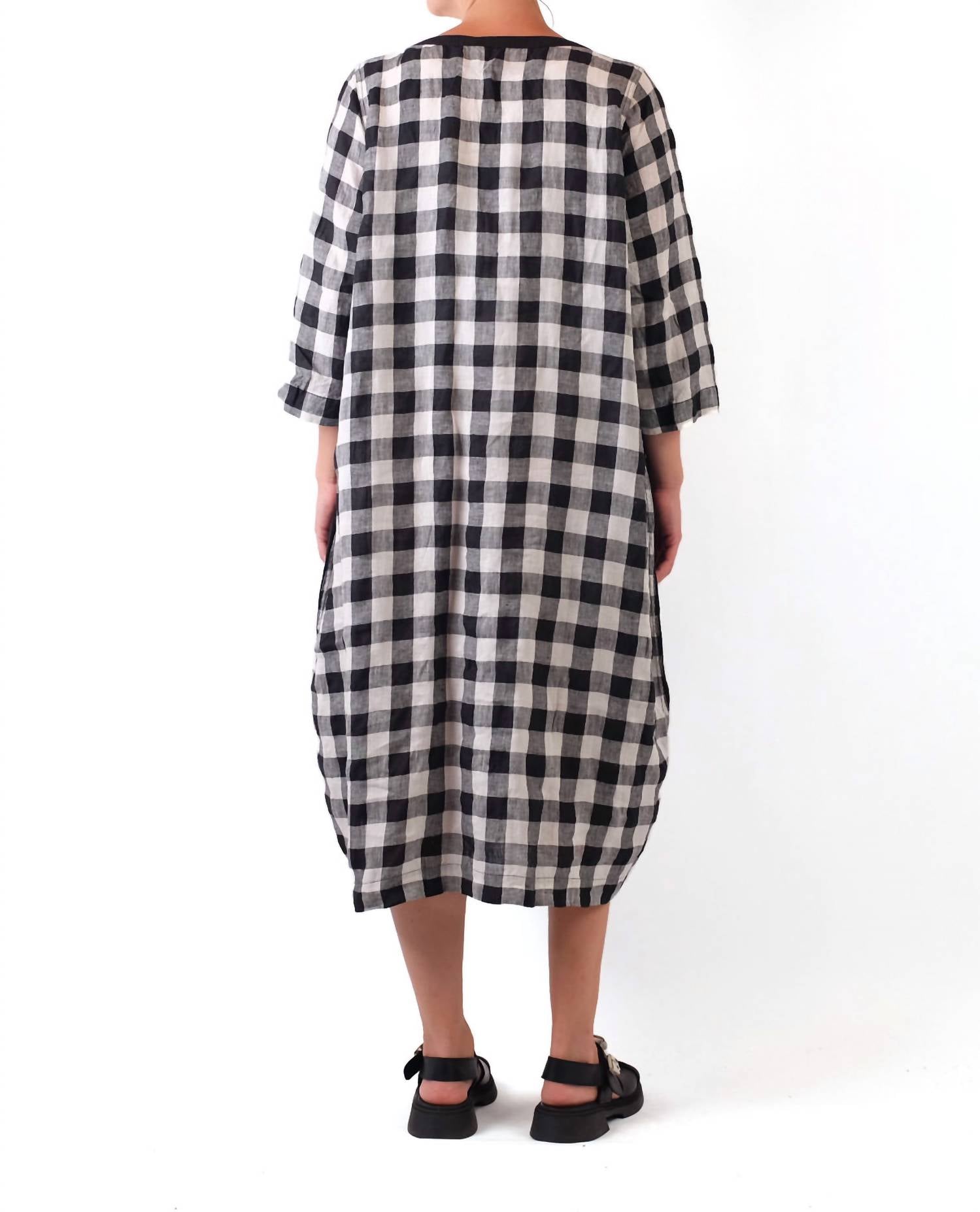 Cheyenne - Gingham Midi Dress