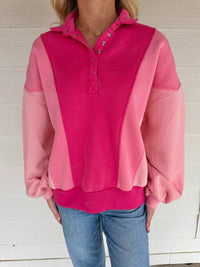 Easel - Emma Color-Block Sweatshirt