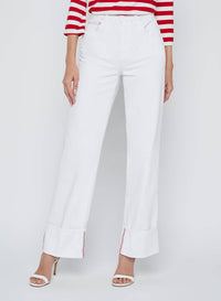L'Agence - Miley Uh/r Wd Leg Cuff Jeans