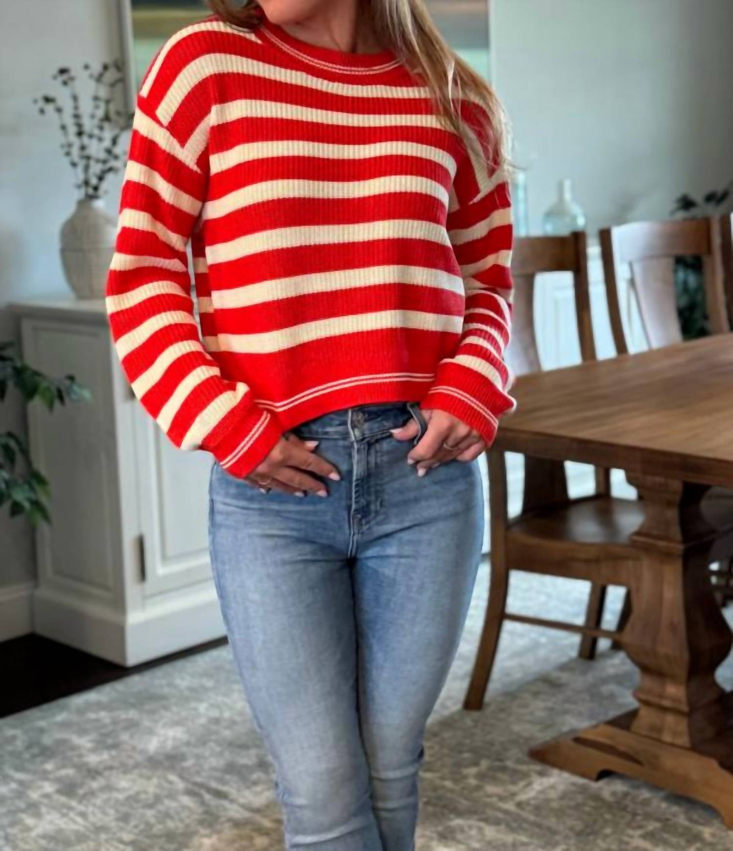 Central Park West - Crewneck Stripe Sweater